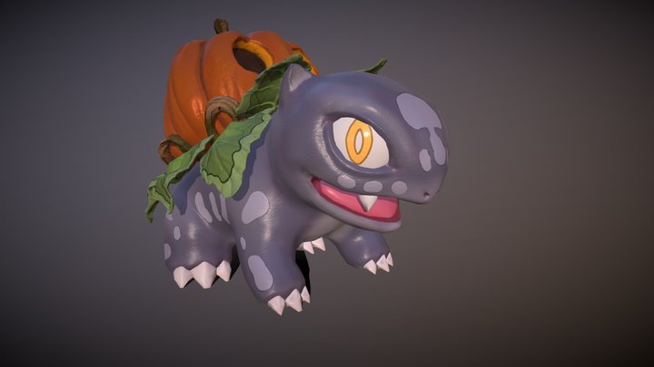 Halloween Bulbasour 3D Model