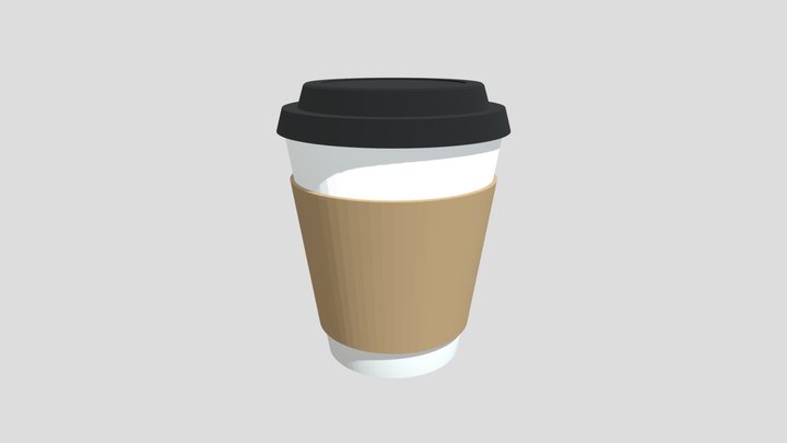 coffee-cup-low-poly-by-smakologg 3D Model