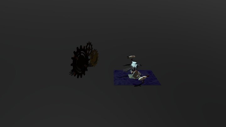 Low-poly Dragon 3D Model