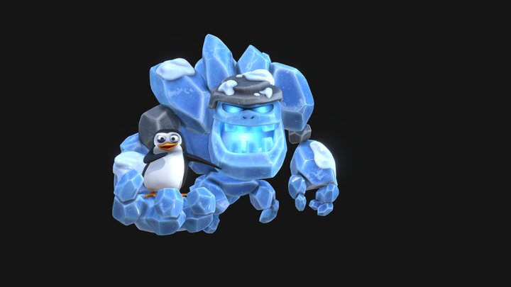 戈崙冰人&企鵝 3D Model
