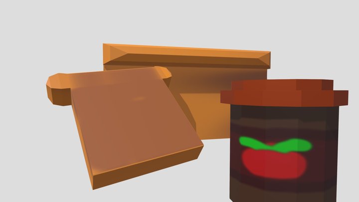 Merenda_lowpoly – Free 3D Model STL