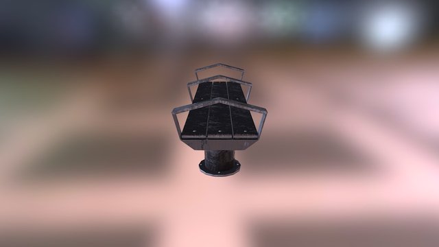 Futuristic Bench 3D Model