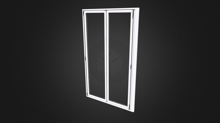 Folding Door Animation 3D Model