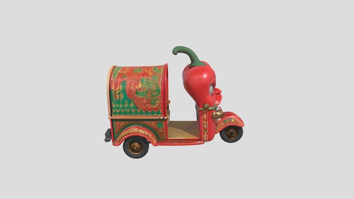 Tung Tung Tung Sahur Vehicle | G5indianMods 3D Model