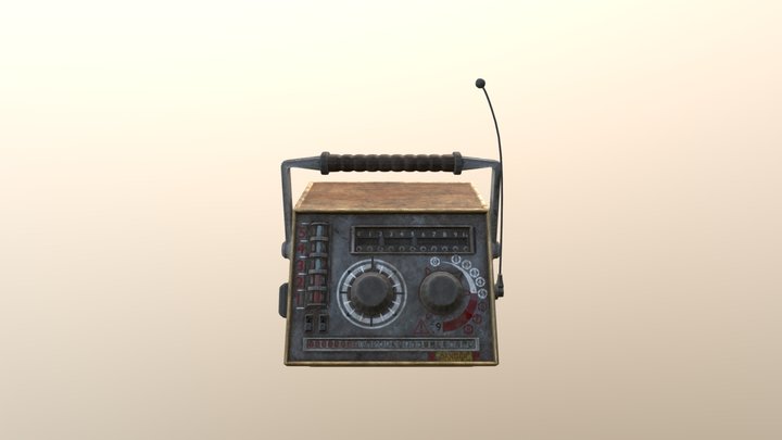 Hand Held Radio 3D Model