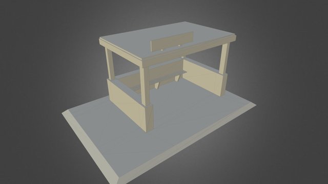 Bus Stop 3D Model