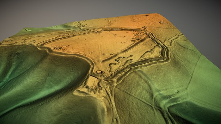 Oldbury Castle, Wiltshire (UK) – Free 3D Model STL