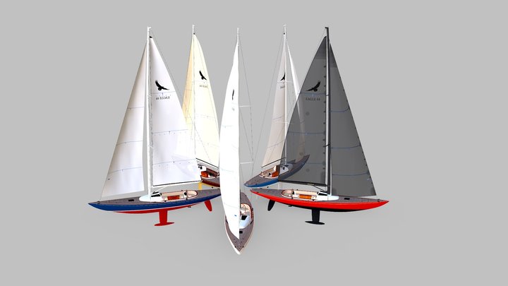 Yachts Collection 3D Model