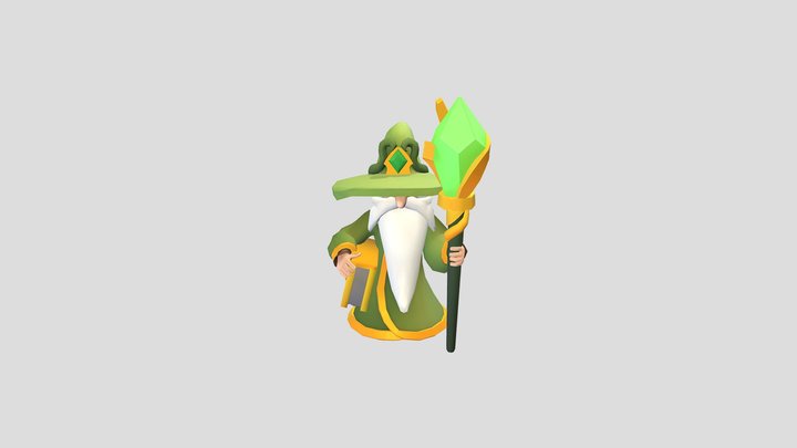Old Wizard 3D Model