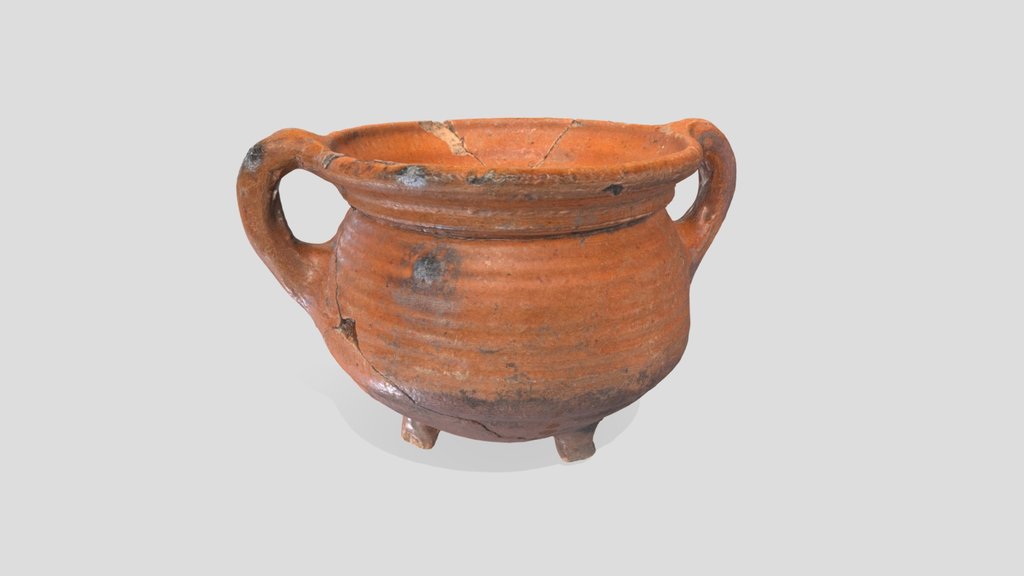 Tripod cooking pot | grape 1600-1650
