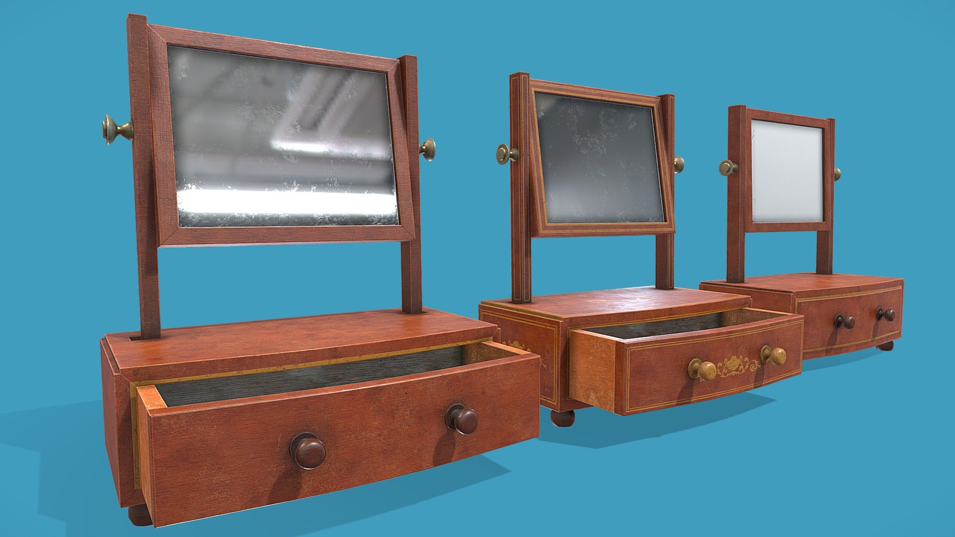 1800s Federal Style Miniature Vanities