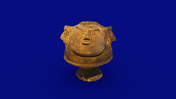 香炉形人面付土器（香取市良文貝塚）観察記録3Dモデル – Free 3D Model STL