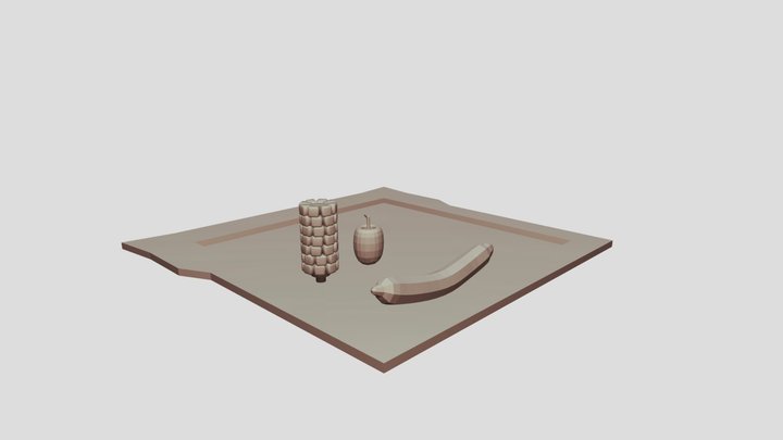 corn on the cob 3D Model