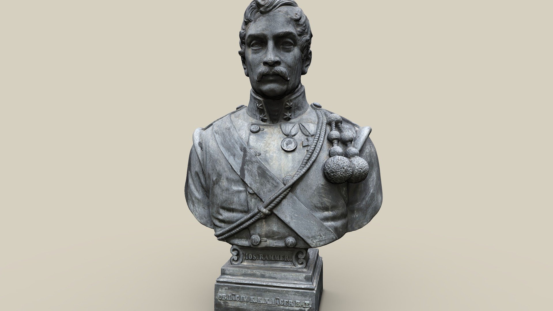 Büste Rammer — Sketchfab embed 3D viewer
