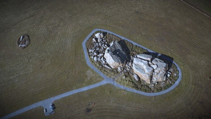 Okotoks Big Rock Day2 Simplified 3d Mesh