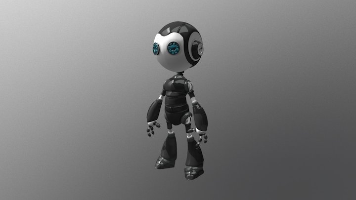 Atom Robot - CyberPunk Version 3D Model