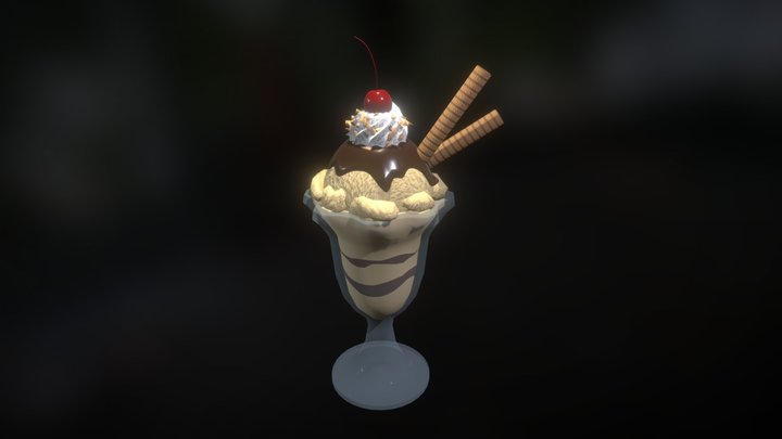 Ice Cream - #3December2020 Day9 3D Model