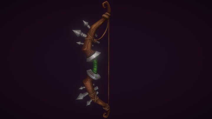 Handpainted bow 3D Model