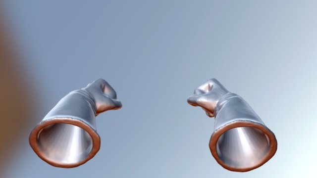 Dragon-ball Z Gloves 3D Model