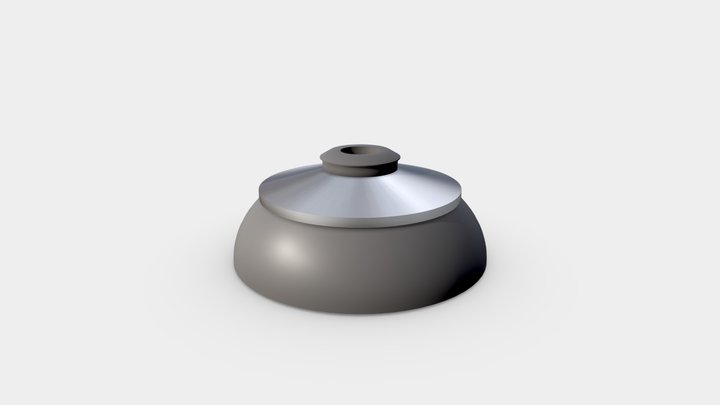 Ø25MM Bonded Grey Dome Washer 3D Model