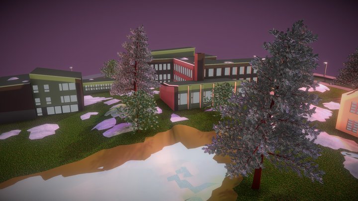 Sunset of Outokumpu (Riveria) 3D Model