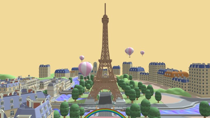 Mario Kart 8 Deluxe - Tour Paris Promenade – Modello 3D gratuito STL