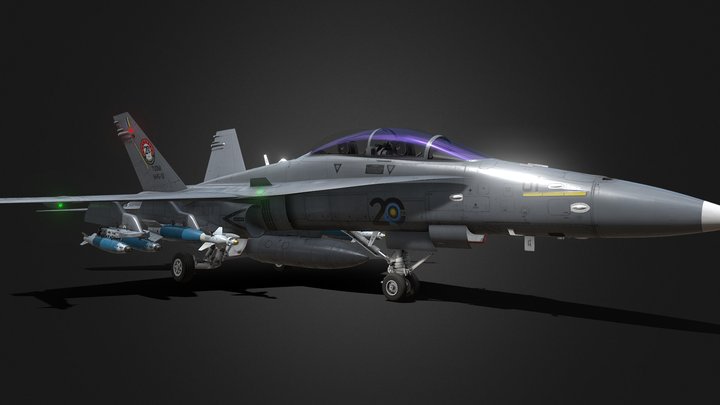 (War Thunder) ▄F/A-18D (Late) Hornet 3D Model
