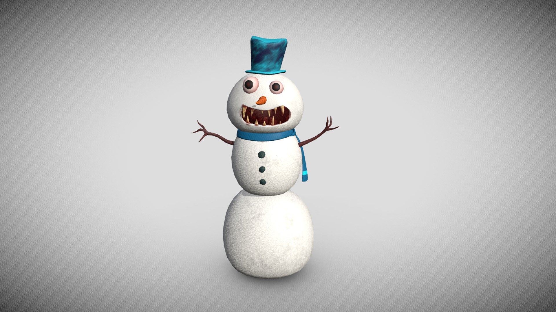 Snow Man - Buy Royalty Free 3D model by Arjun S R (@SRstudiosKerala ...