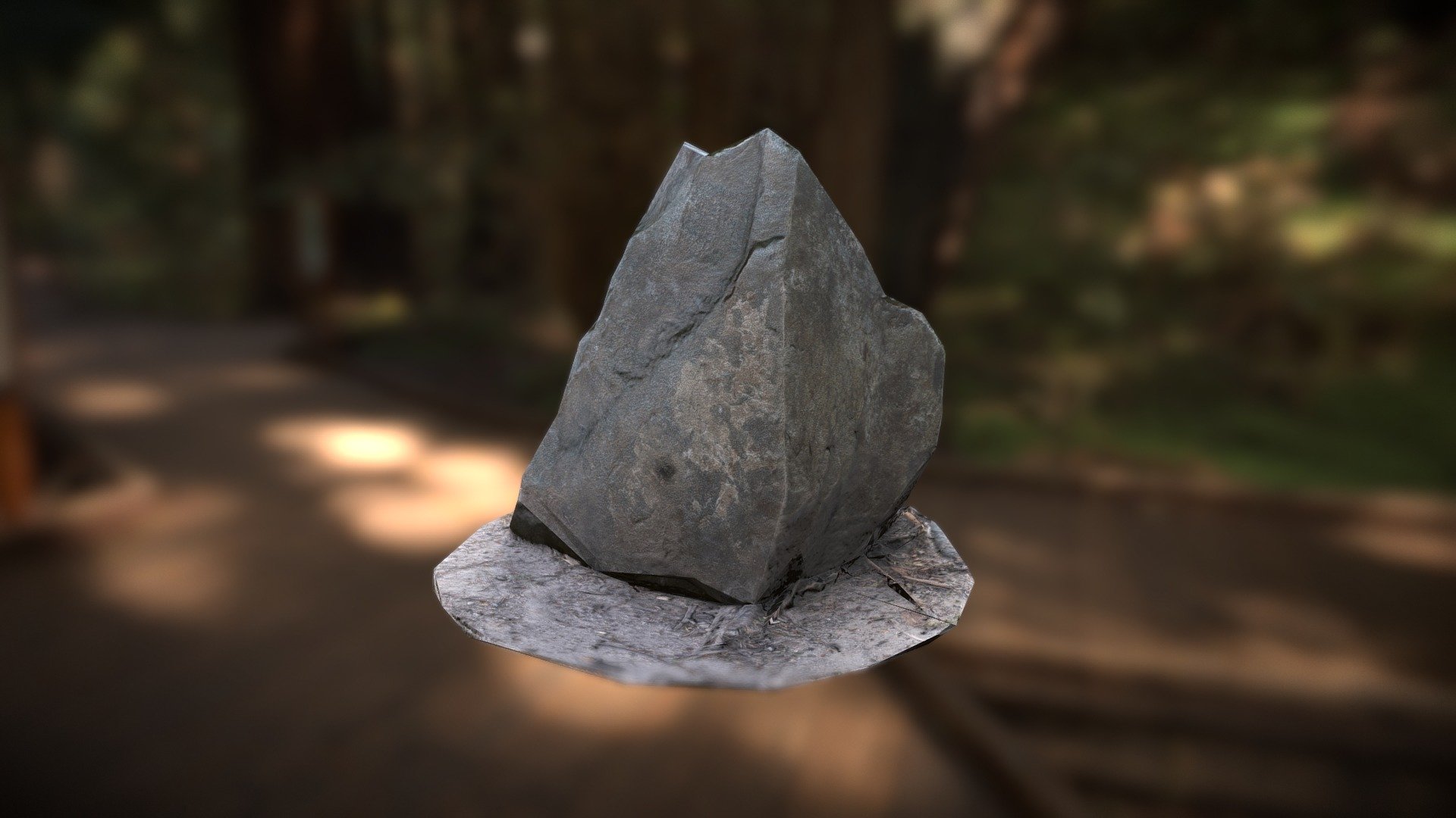 Scanned Decimated Rock Model