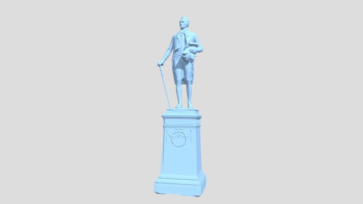 Hamilton Statue V1 3D Model