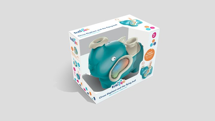 Circus Elephant 3D Model