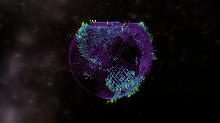 GEDI Global RH100 Heights 3D Model