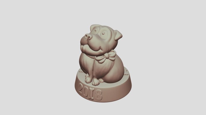 the dog-2018 3D Model