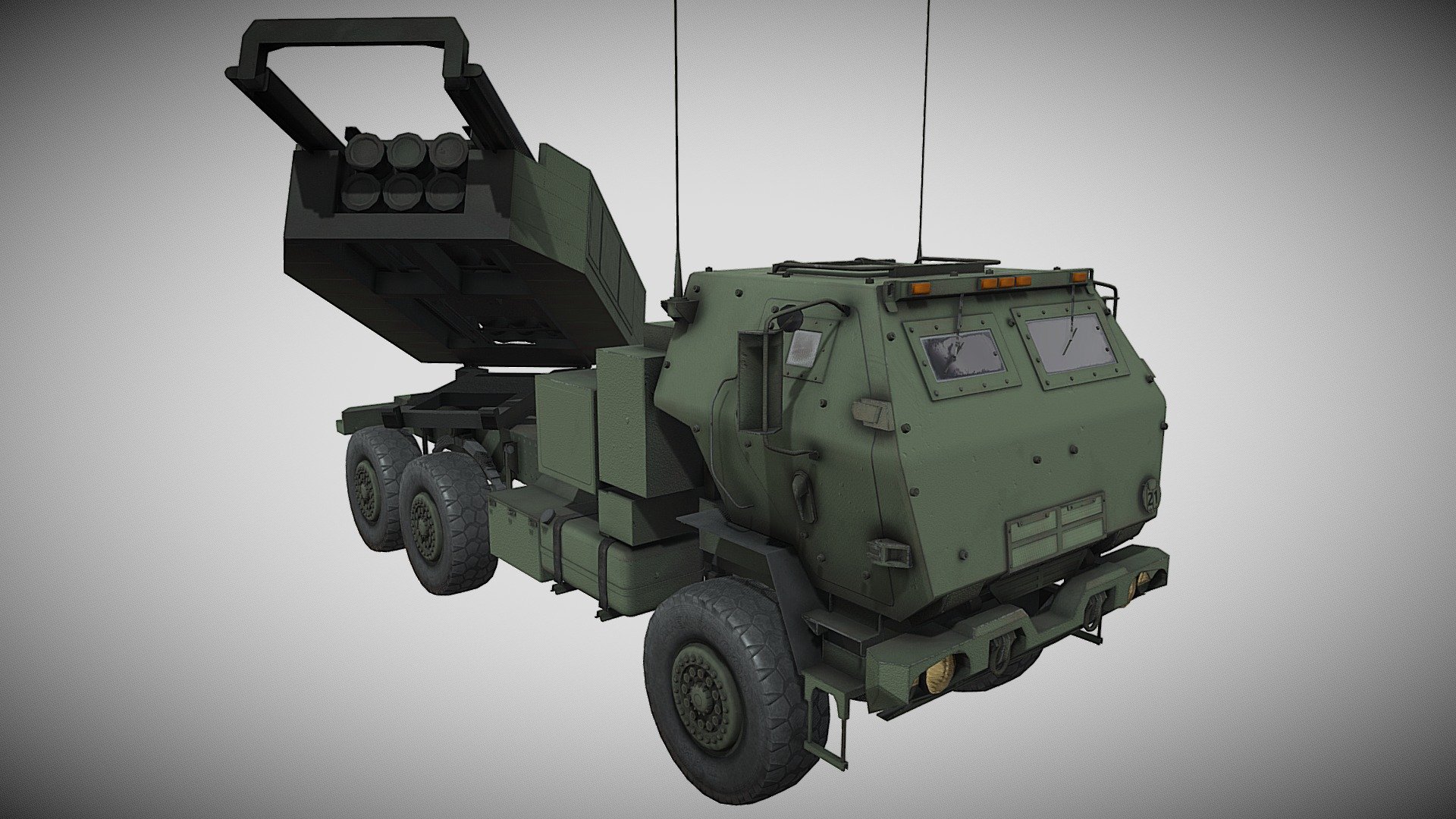 Lowpoly M142 HIMARS Artillery System - Buy Royalty Free 3D model by ...