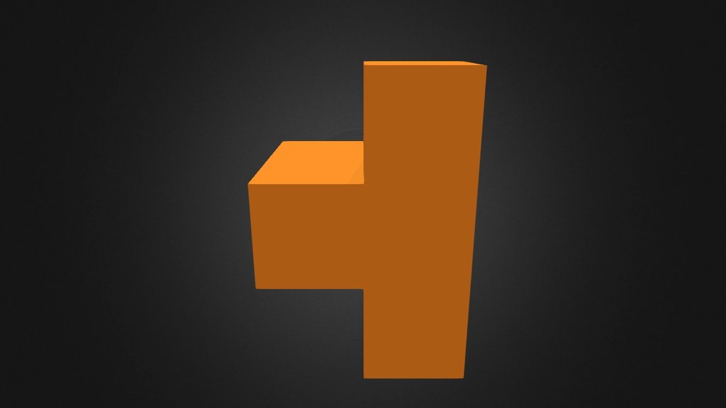 Puzzle Cube Orange Part