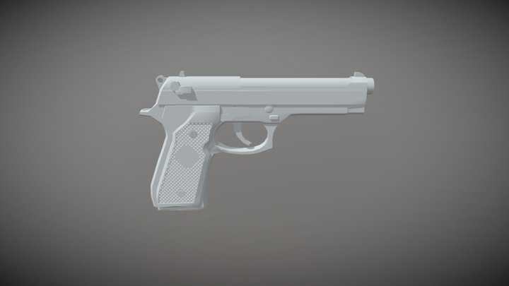 Arma Pietro Beretta - Copia 3D Model
