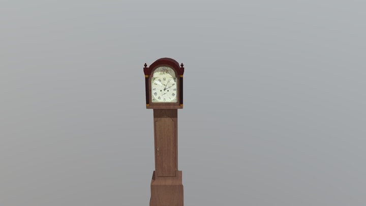Grandfather Clock 3D Model