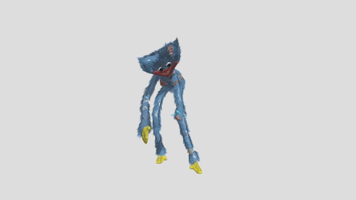 Poppy playtime 5 huggy withered 3D Model