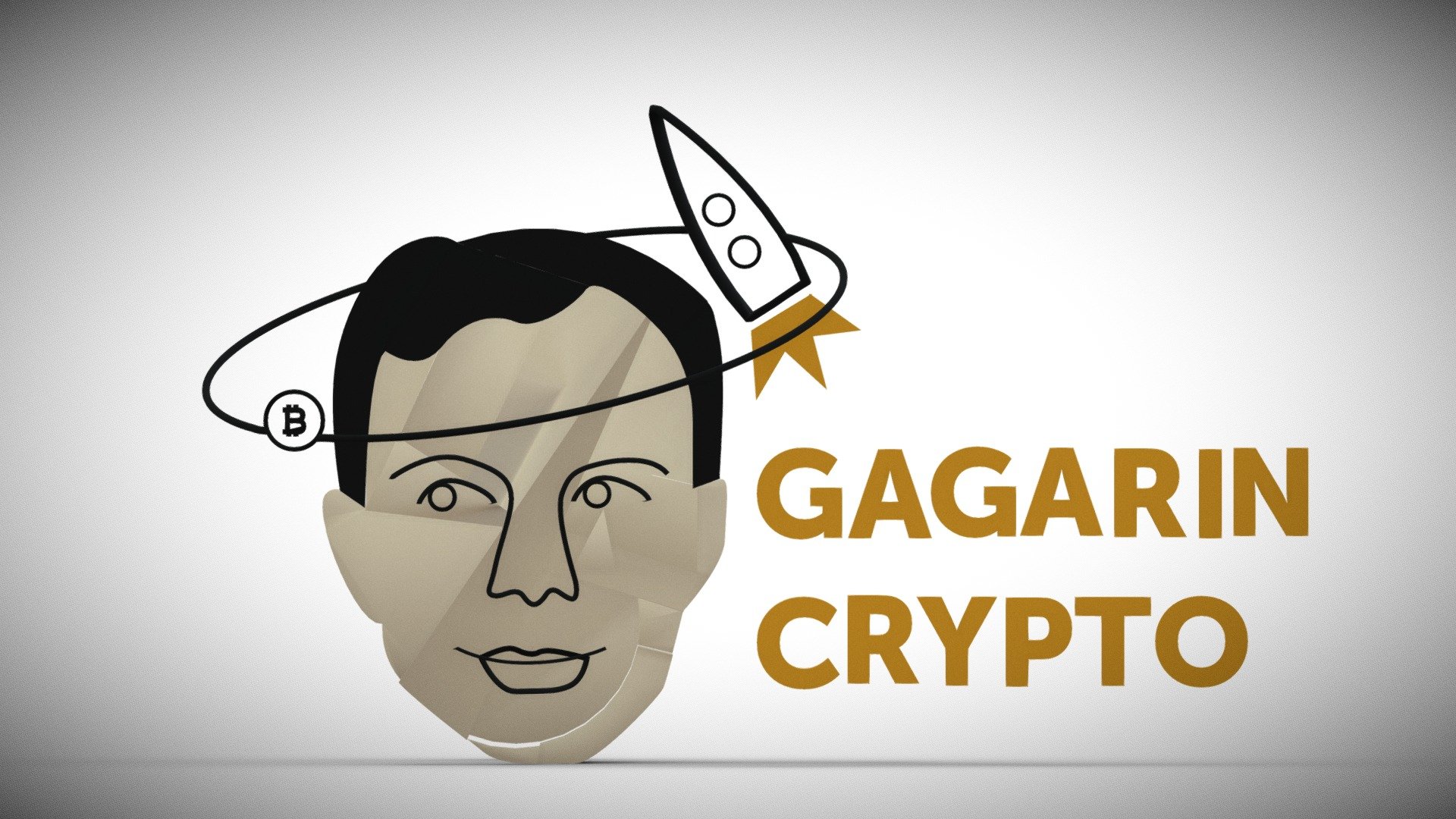 Gagarin crypto 3d logo