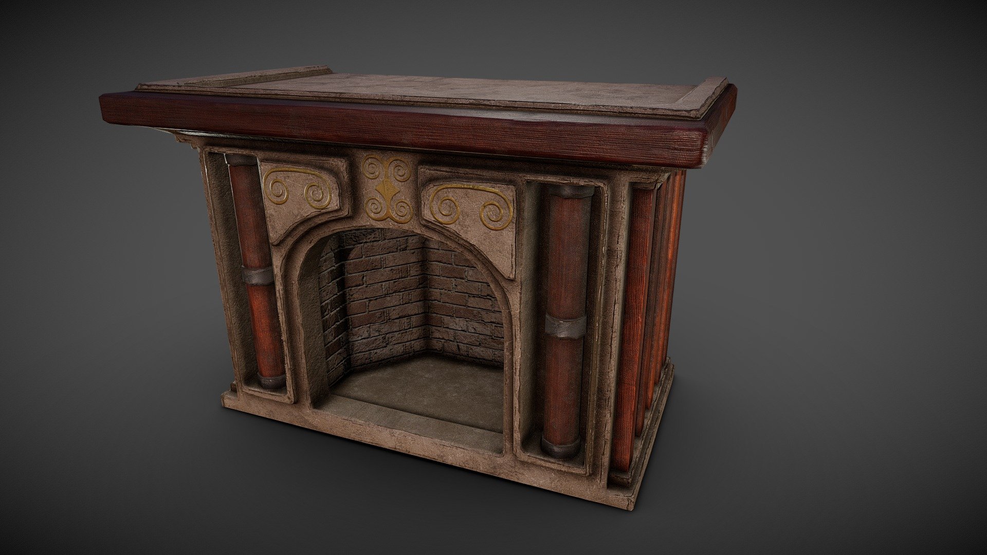 Fireplace Download Free 3D model by Shedmon [046a2ad] Sketchfab