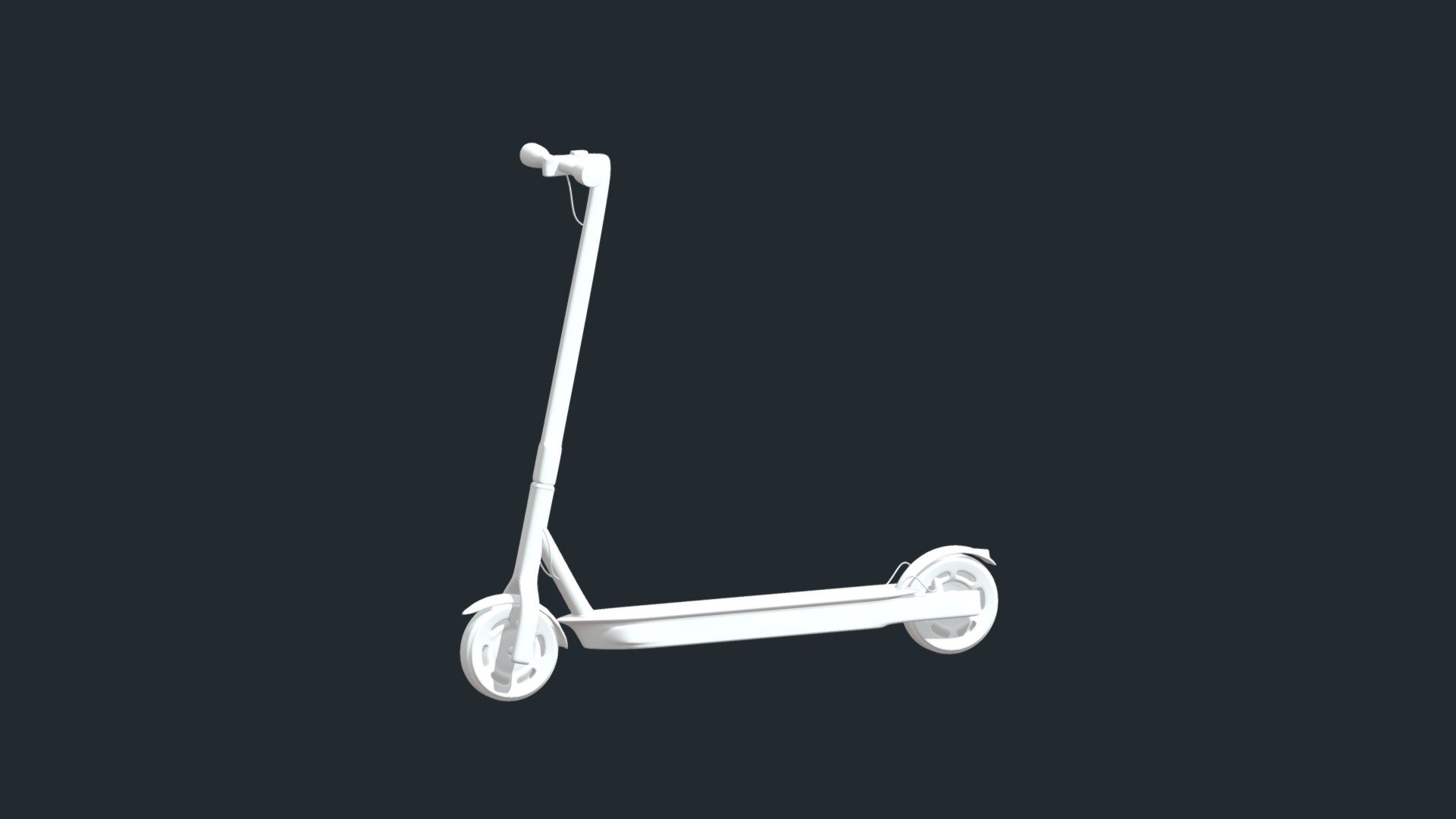 electric scooter without textures.