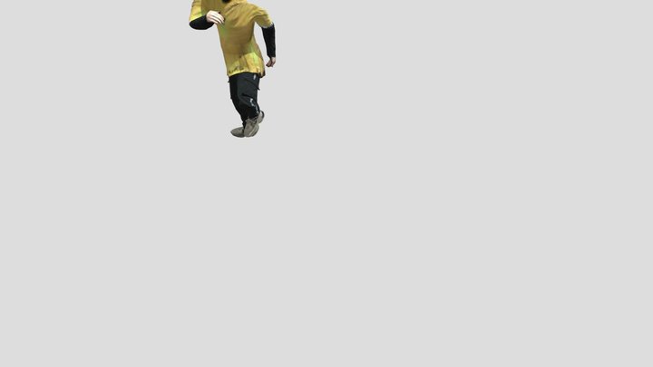 Front Twist Flip 3D Model