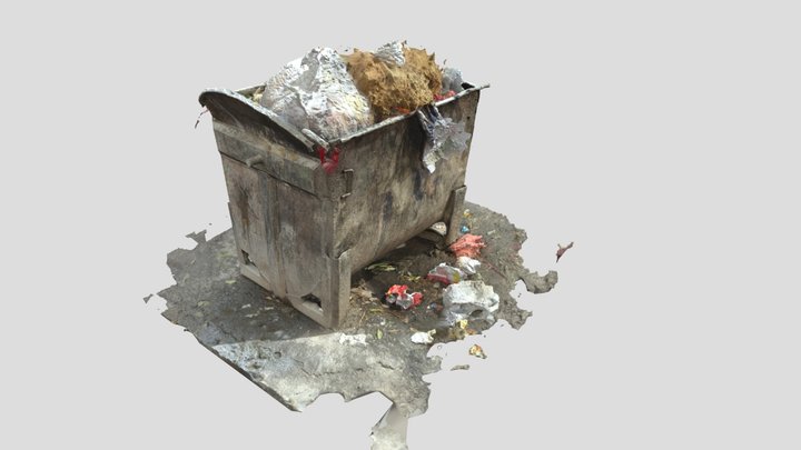Garbage Can 3D Model