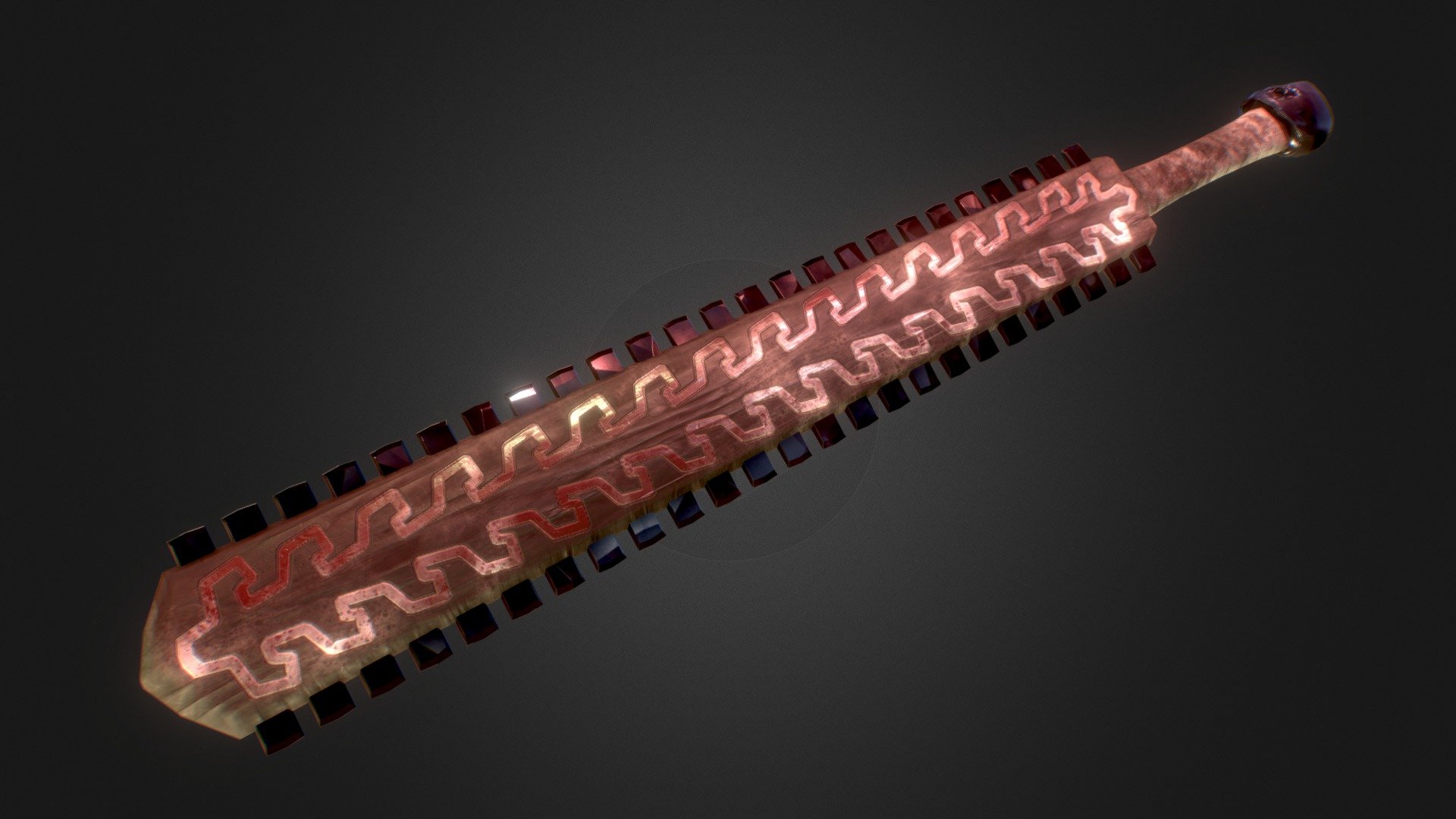 Macuahuitl - 3D model by Schizoideh [046c4d0] - Sketchfab