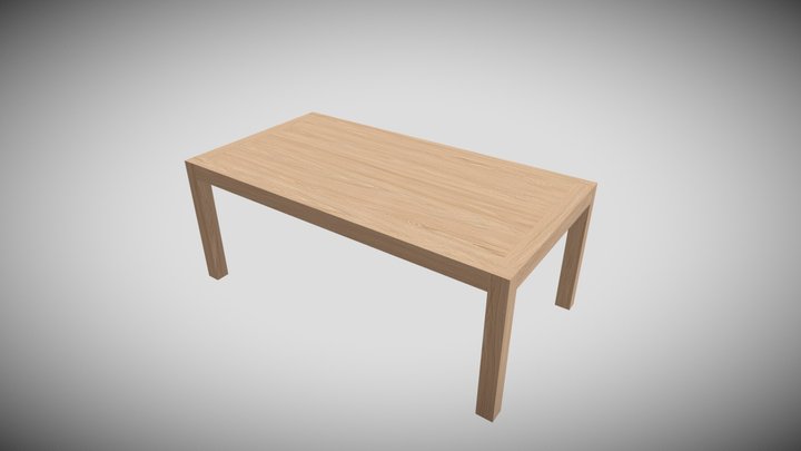 Simple Coffee Table 3D Model