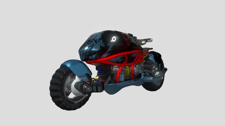 motorcycle - Shark Mark3 3D Model