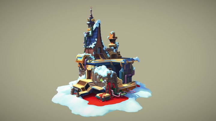 winter house 3D Model