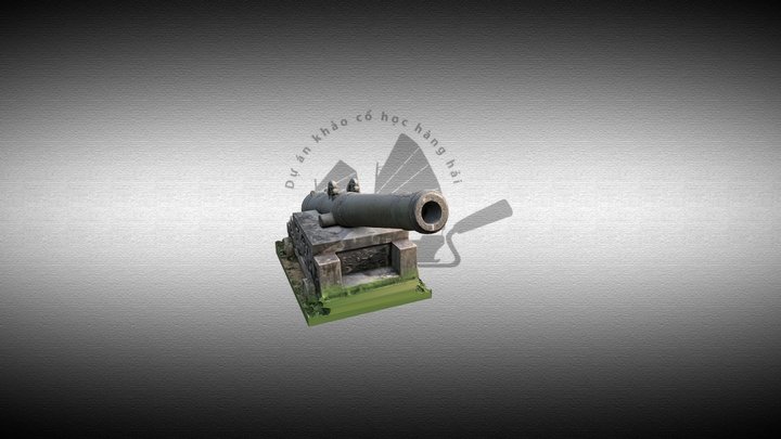 Late bronze VOC cannon 1661 3D Model
