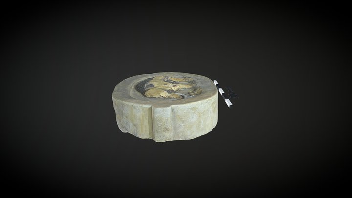 Gevelsteen De Zwarte Olifant, Aalmarkt 27 Leiden 3D Model