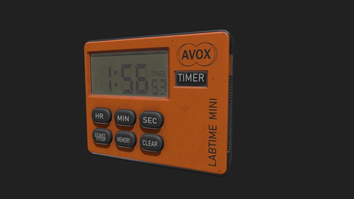 Mini Lab timer/stopwatch 3D Model